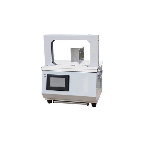 Macchina posa fascetta automatica - BM 2217 - OMSTRAP - da tavolo / con nastro di carta / per l'industria tipografica