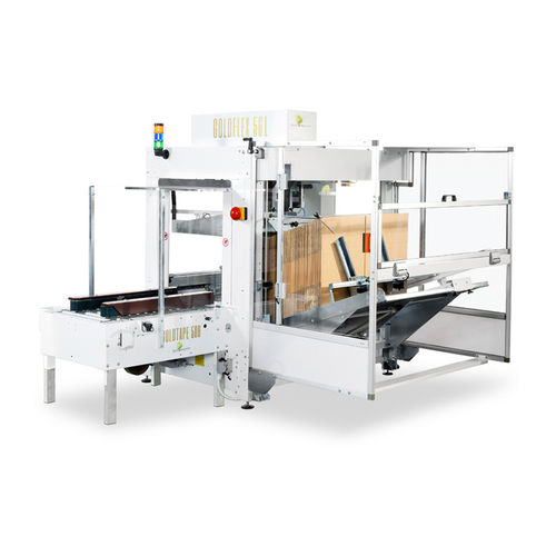 Formatrice di scatole automatica - GOLDFLEX 56L - MARCHETTI PACKAGING S.r.l. - a colla termofusibile / nastro adesivo / a grande cadenza