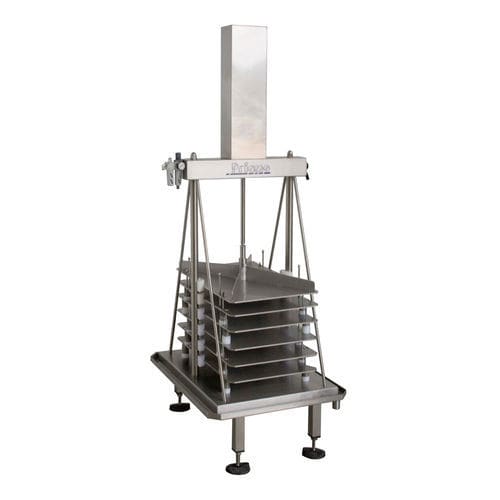 Pressa per formaggio verticale - PRIAMO FOOD TECHNOLOGIES - pneumatica / a pasta dura / in acciaio inossidabile