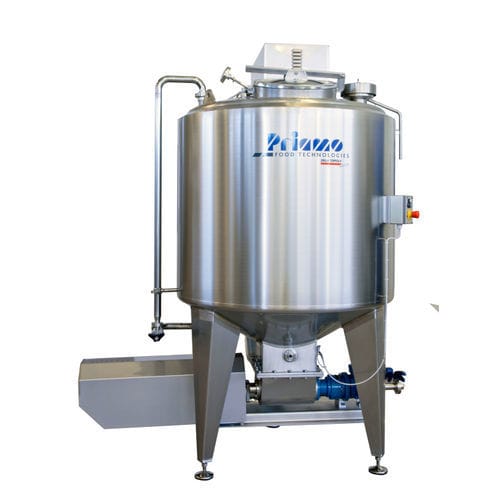 Serbatoio di miscelazione - PRIAMO FOOD TECHNOLOGIES - per formaggi / in acciaio inossidabile / cilindrico