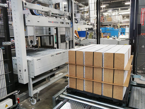 Pallettizzatore di trasporto - RS 656 - RIMA - per pezzi di grandi dimensioni / per riviste e giornali / automatico
