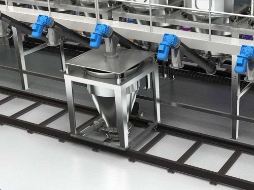 Contenitore a bocca di lupo in metallo - SmartBin  - SACCHI F.LLI - flessibile / modulare / automatico