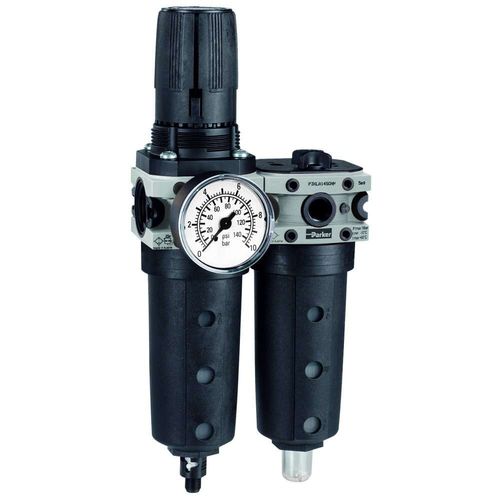 Filtro regolatore lubrificatore per aria compressa - P3XCA series - Parker Pneumatic Division Europe - a gas / per valvole / per applicazioni industriali