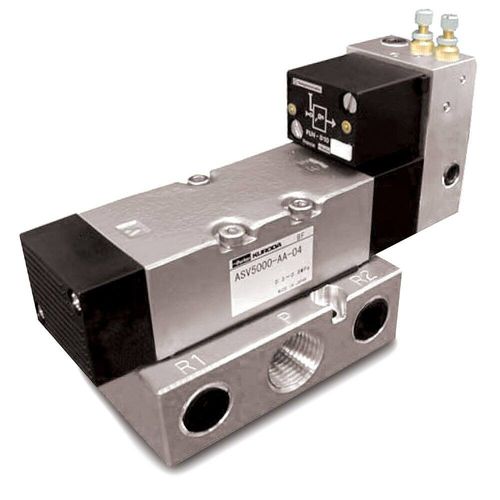 Distributore pneumatico per basso consumo di aria - AS series - Parker Pneumatic Division Europe - a cassetto / con azionamento manuale / a comando elettrico