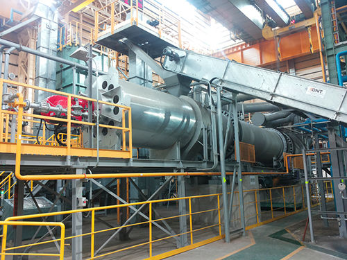 Essiccatore rotativo - TYPE I - CIMMA - continuo / per l'industria chimica / per cantiere di costruzione