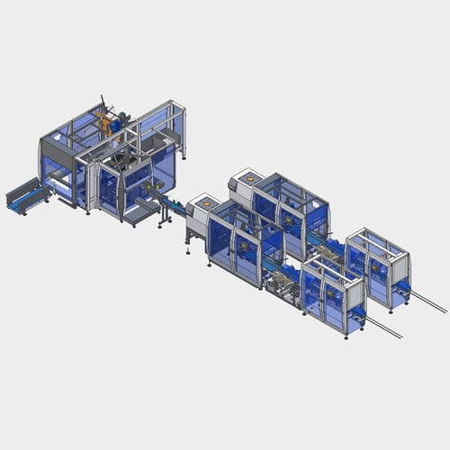 Linea di imballaggio per ripiano - DM PACK - per vetro / per bicchieri / per plastica