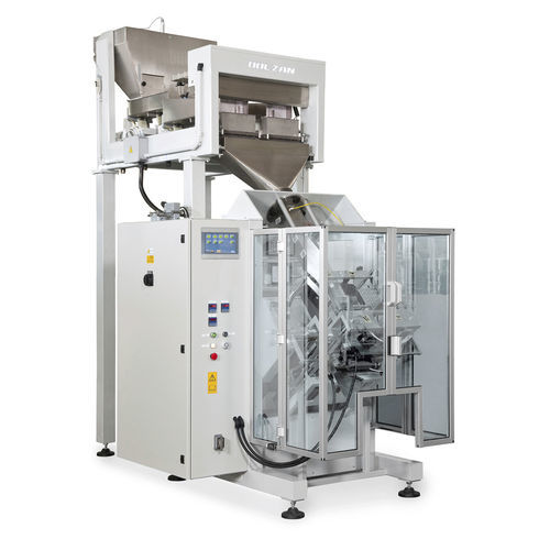 Confezionatrice inclinata - D-70 series - DOLZAN IMPIANTI - flow-pack / per l'industria agroalimentare / con pesatrice lineare