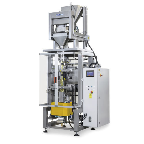 Confezionatrice con pesatrice lineare - DSV series - DOLZAN IMPIANTI - verticale / sottovuoto / per l'industria agroalimentare