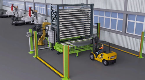 Sistema di stoccaggio automatico verticale - 15L  - SHAOXING SMARTECH MACHINERY MANUFACTURING CO.,LTD. - per lamiera / compatto / di cassette