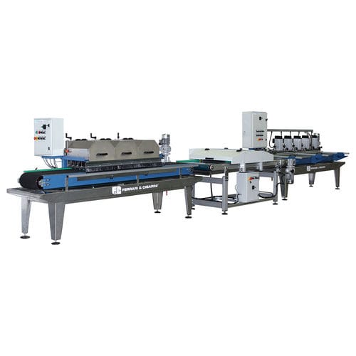 Linea di taglio a lama rotativa - COMPACT LINE 3 - Ferrari & Cigarini srl - per marmo / per ceramica / per mattoni