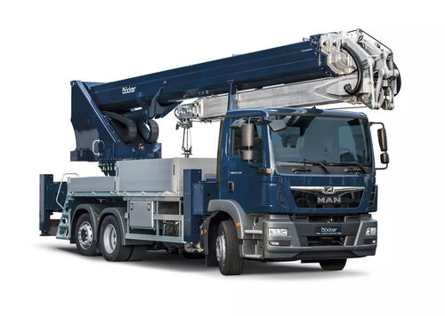 Gru montata su camion - AK 52 - Böcker Maschinenwerke GmbH - telescopica / per cantiere / per applicazioni pesanti