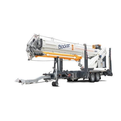 Gru montata su rimorchio - AHK 36e X - Böcker Maschinenwerke GmbH - telescopica / per cantiere / di sollevamento