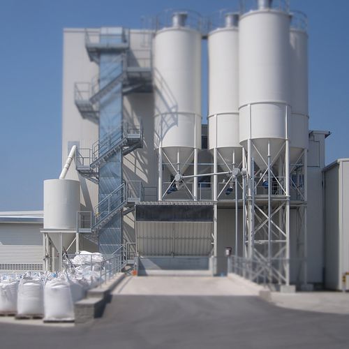 Silo cilindrico-conico - Kniele - per blocchi di cemento / di pietre