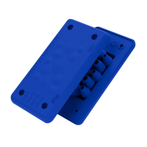 Piastra di ingresso cavi IP66 - MH-10 F 12-1 FDA - Trelleborg Cable Entry Solutions - per cavo / per armadio elettrico / per applicazioni igieniche