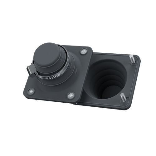 Passacavo in TPE - T-CG 50-88 BLACK UL94 V-0 - Trelleborg Cable Entry Solutions - a membrana / IP66 / ad avvitamento