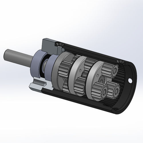 Riduttore epicicloidale - D28STE3 - Tornomatic Pontirolo srl - coassiale / ad albero pieno / a tre stadi