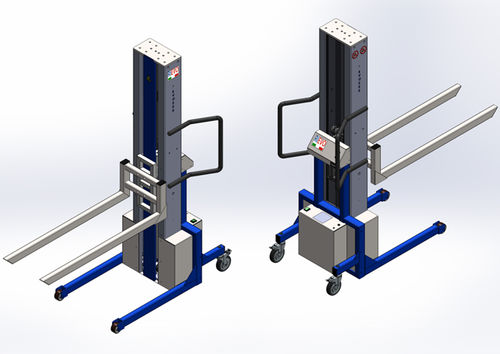 Sollevatore manuale - EVO200 - RIEVO - a forcella / a colonne / mobile