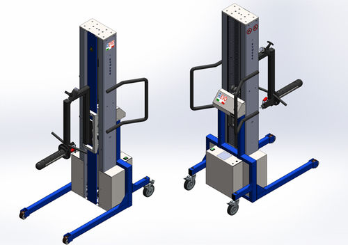 Sollevatore manuale - EVO200 - RIEVO - a colonne / mobile / per metallo