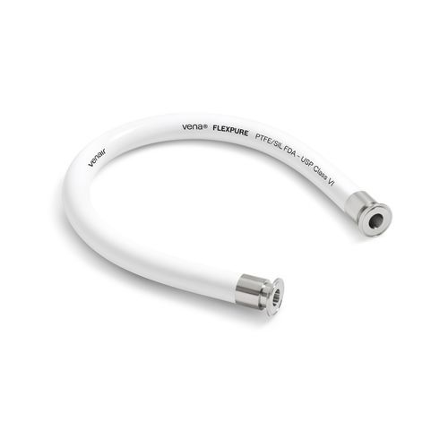 Tubo flessibile per polveri - Vena&reg; Flexpure - Venair - in gomma siliconica / in acciaio inossidabile / PTFE