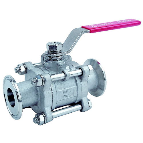 Valvola a sfera - BT-V3SAN - BOLA-TEK Mfg.Co - a leva / 3 pezzi / per sanitari