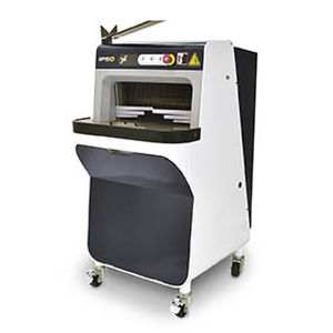 Taglierina per pane industriale automatica - IPSO - Sinmag - con lama a nastro continuo / verticale / baguette