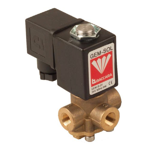 Elettrovalvola universale - GEM-U  - BACCARA AUTOMATION - a comando diretto / a 3 vie / per acqua