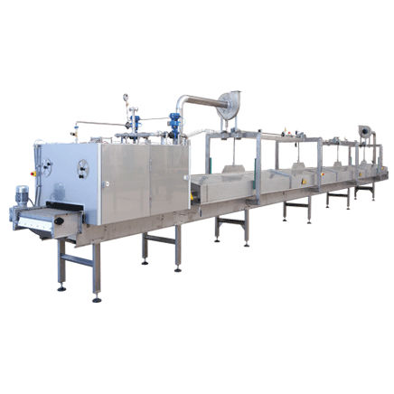 Pastorizzatore a tunnel - Food Tech S.r.l. - a vapore / per pasta / per trattamento termico