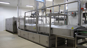 Linea di produzione di pasta fresca - Food Tech S.r.l. - corta / pastorizzazione / con raffreddamento