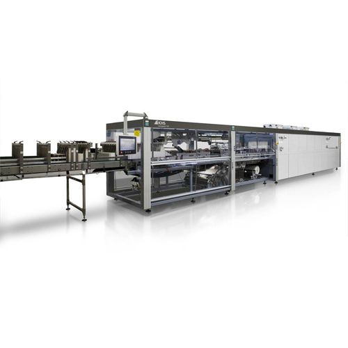 Invaschettatrice fardellatrice con film termoretraibile - TSP - KHS GmbH - interamente automatica / modulare / per lattine