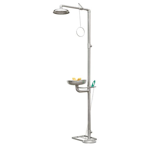 Doccia di sicurezza con lavaocchi - SS-S100 - Fortune Protection Safety Ltd. - da terra / per zone pericolose
