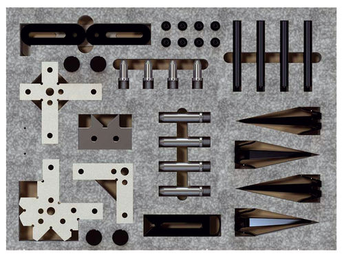 Kit di serraggio manuale - ALUMESS.easyloc-LA - Spreitzer GmbH & Co. KG - Präzisionswerkzeuge - di saldatura laser / per incisione laser / di marcatura laser