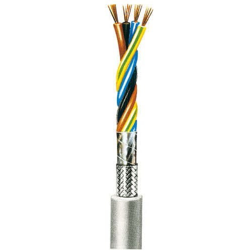 Cavo elettrico di alimentazione - (N)YMHCY-J 4x1,5/151 - Metrofunk Kabel-Union - isolato / blindato / cordato a trefoli
