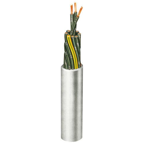 Cavo elettrico di alimentazione - HO5VV5-F-JZ 3 X 0,75 - Metrofunk Kabel-Union - isolato / resistente all'olio / in rame