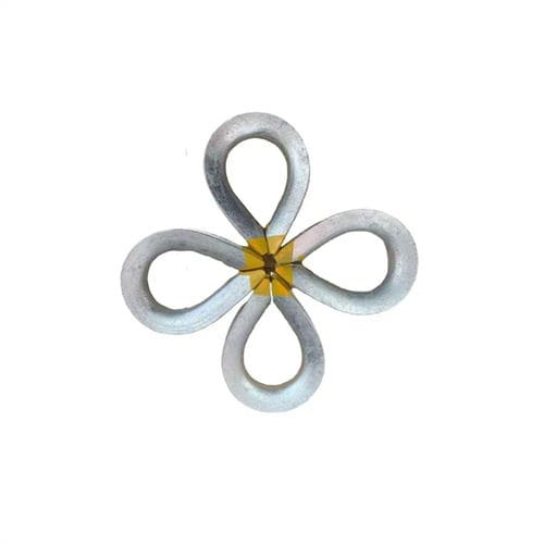 Terminazione per cavo ad occhiello - Hangzhou Zhezhong Chain Co., Ltd. - a uncino / piatta / galvanizzata