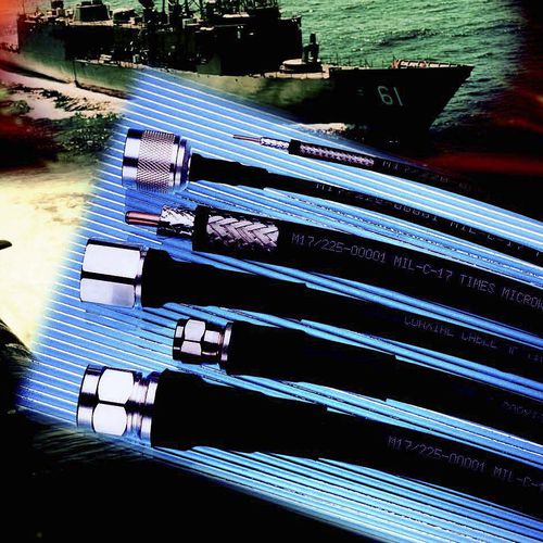 Cavo elettrico RF - Times Microwave Systems - coassiale / antifiamma / resistente all'abrasione