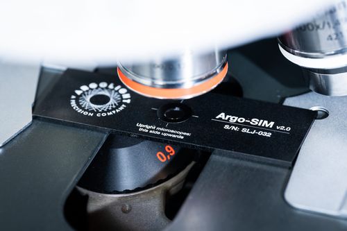 Vetrino per microscopio di calibrazione - Argo-SIM V2 - Argolight - a fluorescenza