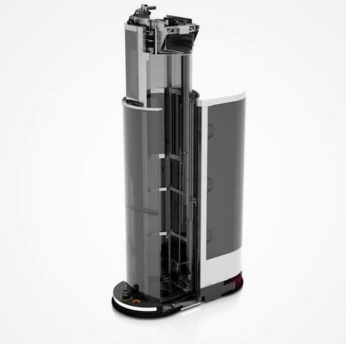 Piattaforma robotica mobile di trasferimento - TORU - Magazino GmbH - per magazzino / per l'industria dell'imballaggio / multidirezionale
