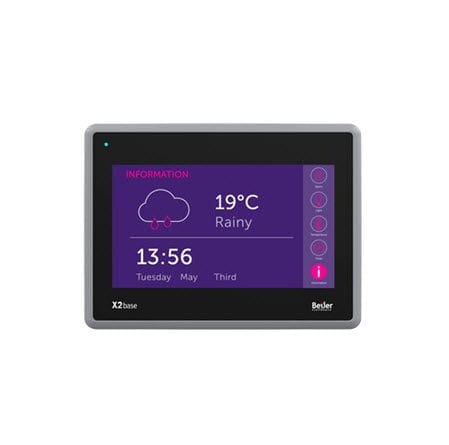 HMI touch screen - X2 base 7 - Beijers Electronics APAC - ad incastro / 800 x 480 / architettura ARM