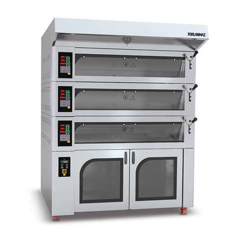 Forno per il settore agroalimentare a piani - PMKF 6, PMKF 12 - Porlanmaz Fırın Makinaları - elettrico / a vapore