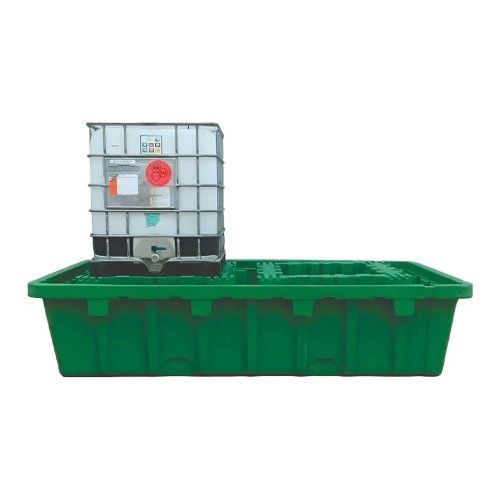 Vasca di raccolta per contenitore IBC - RBA35 - Ricomi srl - in polietilene / accatastabile / ad alta resistenza chimica
