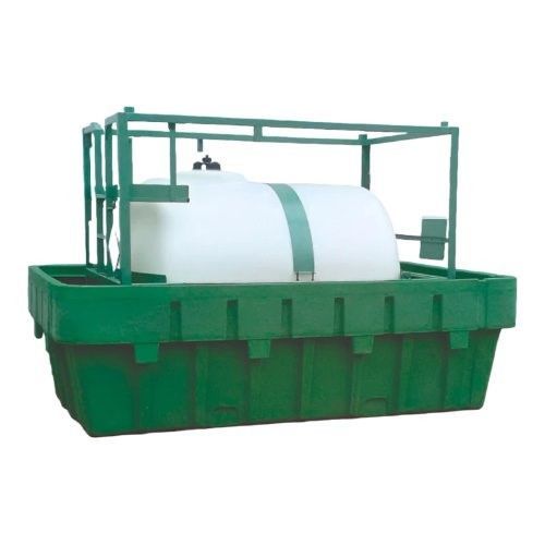 Vasca di raccolta per contenitore IBC - RBA55 - Ricomi srl - multiuso / per carichi pesanti / in polietilene