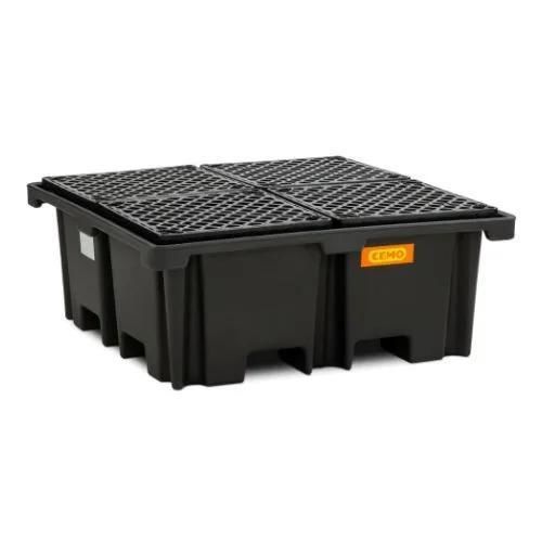 Vasca di ritenzione per fusti - 11278 - Ricomi srl - 4 fusti / in polietilene