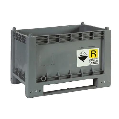 Cassonetto in plastica - 80124162 - Ricomi srl - per scarti industriali / per rifiuti pericolosi / per il riciclaggio