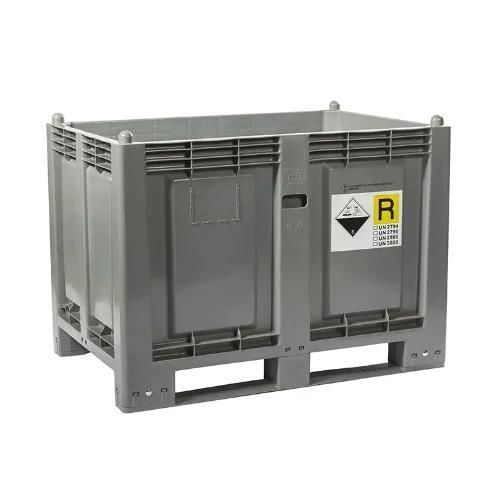Cassonetto in plastica - R30185743N - Ricomi srl - per rifiuti pericolosi / con coperchio