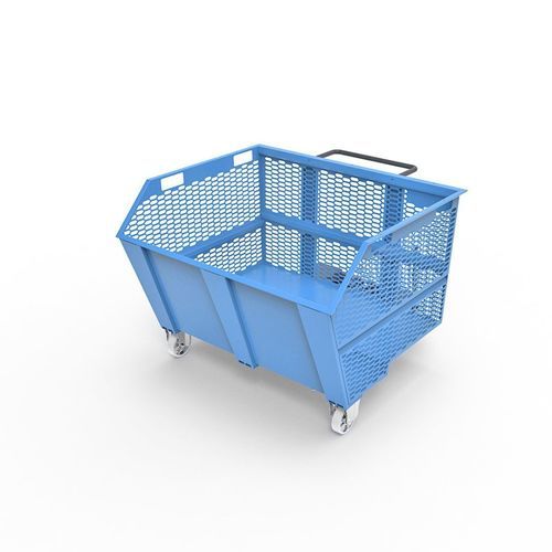 Benna auto-basculante in metallo - LT1350R series - Ricomi srl - per carrello elevatore / per scarti industriali / per rifiuti