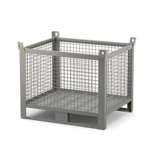 Postazione aerea su misura - Contenitore in Rete Medio con Slitte - Ricomi srl - per carrello elevatore