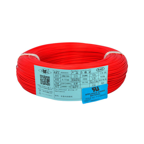 Filo elettrico isolato - UL1659  - Shanghai Shenyuan High Temperature wire Co., Ltd - in rame / PTFE / elastico