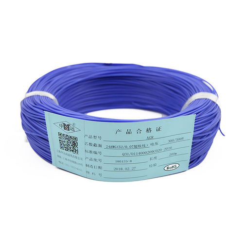 Filo elettrico isolato - AGR/JG Series - Shanghai Shenyuan High Temperature wire Co., Ltd - in rame / in gomma siliconica / elastico