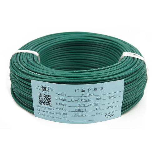 Filo elettrico isolato - JG / JGG series - Shanghai Shenyuan High Temperature wire Co., Ltd - in rame / in gomma siliconica / elastico