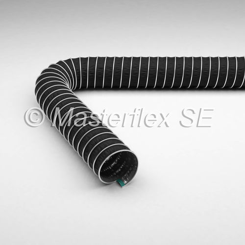 Tubo flessibile per prodotti chimici - Master-Clip PTFE H-EL - Masterduct Brasil - per gas di scarico / rivestito di PTFE / per aspirazione di fumo